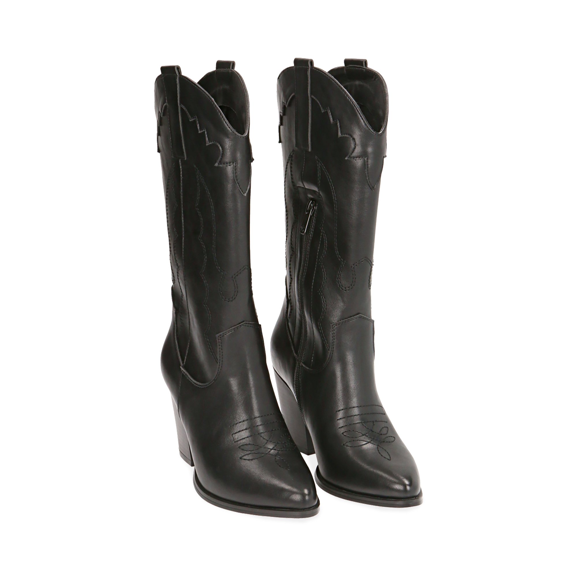 Camperas negras, tacón 8,5 cm | Primadonna Collection