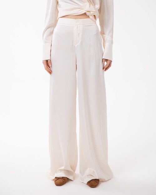 VETEMENTS PANTALON TISSU PANN, CREAM