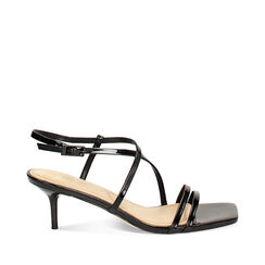 Sandale à talons femme noir vernis, Primadonna, 25M742901VENERO035, 001a