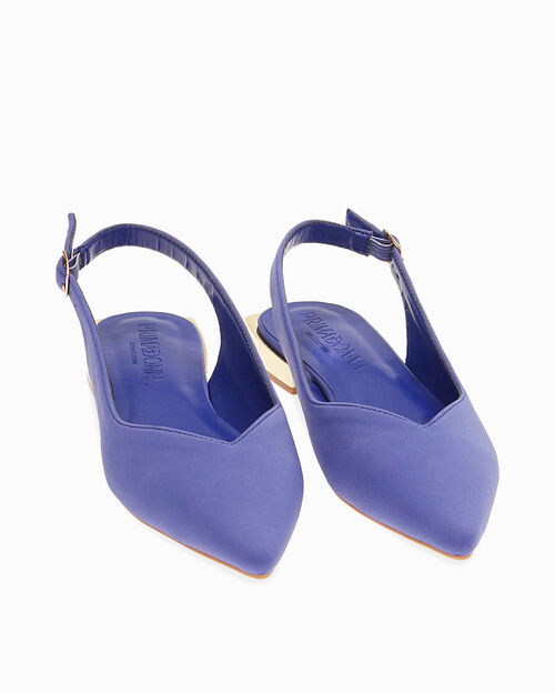 Ballerine viola slingback in tessuto, VIOLET
