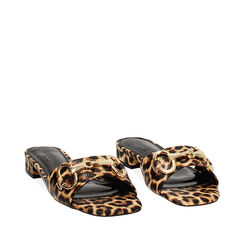 WOMEN SHOES FLAT SYNTHETIC LEOP, Primadonna, 254951308EPLEOP035, 002a
