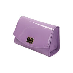 Borsa a tracolla lilla in vernice, Primadonna, 210200017VELILLUNI, 002 preview