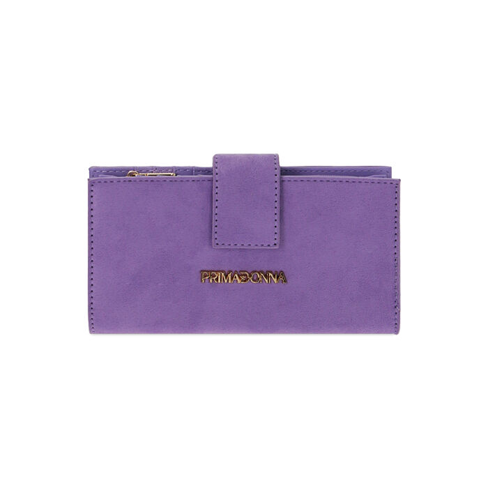 Portafogli in microfibra lilla, New Collection, 215122158MFLILLUNI