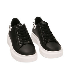 CALZATURA SNEAKERS SINTETICO NERO, Primadonna, 222621101EPNERO035, 002a