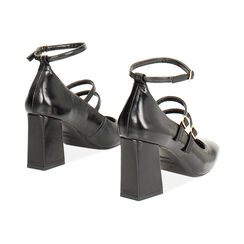Escarpin noir brillant avec talon de 7,5 cm, Primadonna, 264943706EUNERO035, 004 preview
