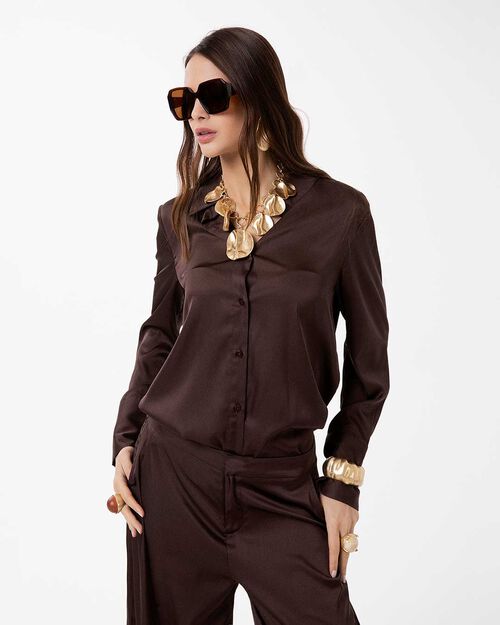 ROPA CAMISA TEJIDO MORO, DK BROWN