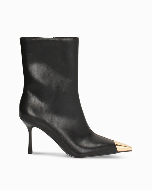 ZAPATOS BOTAS CA&Ntilde;A CORTA SINTETICO NERO, BLACK