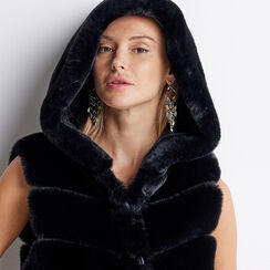Cappotto smanicato nero, Primadonna, 22B420543FUNEROM, 005 preview