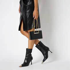 Clutch nera con design elegante, Primadonna, 261101951EPNEROUNI, 004 preview