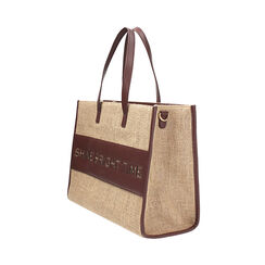 Sac à bandoulière femme beige en tissu, Primadonna, 252324124TSBEIGUNI, 003 preview