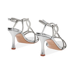 Sandale à talon femme argent en laminé, Primadonna, 254947875LPARGE035, 004 preview
