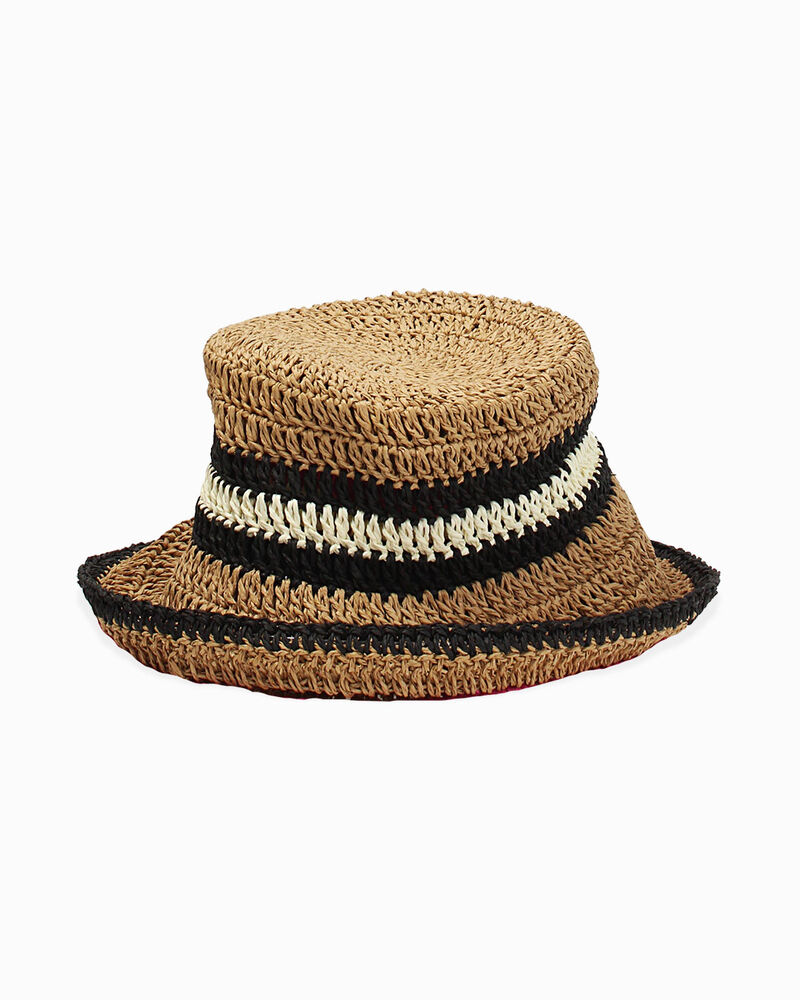 Cappello donna nero in raffia image number null