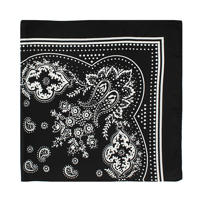 Foulard da donna nero-bianco a fantasia, Primadonna, 25B462303TSNEBIUNI