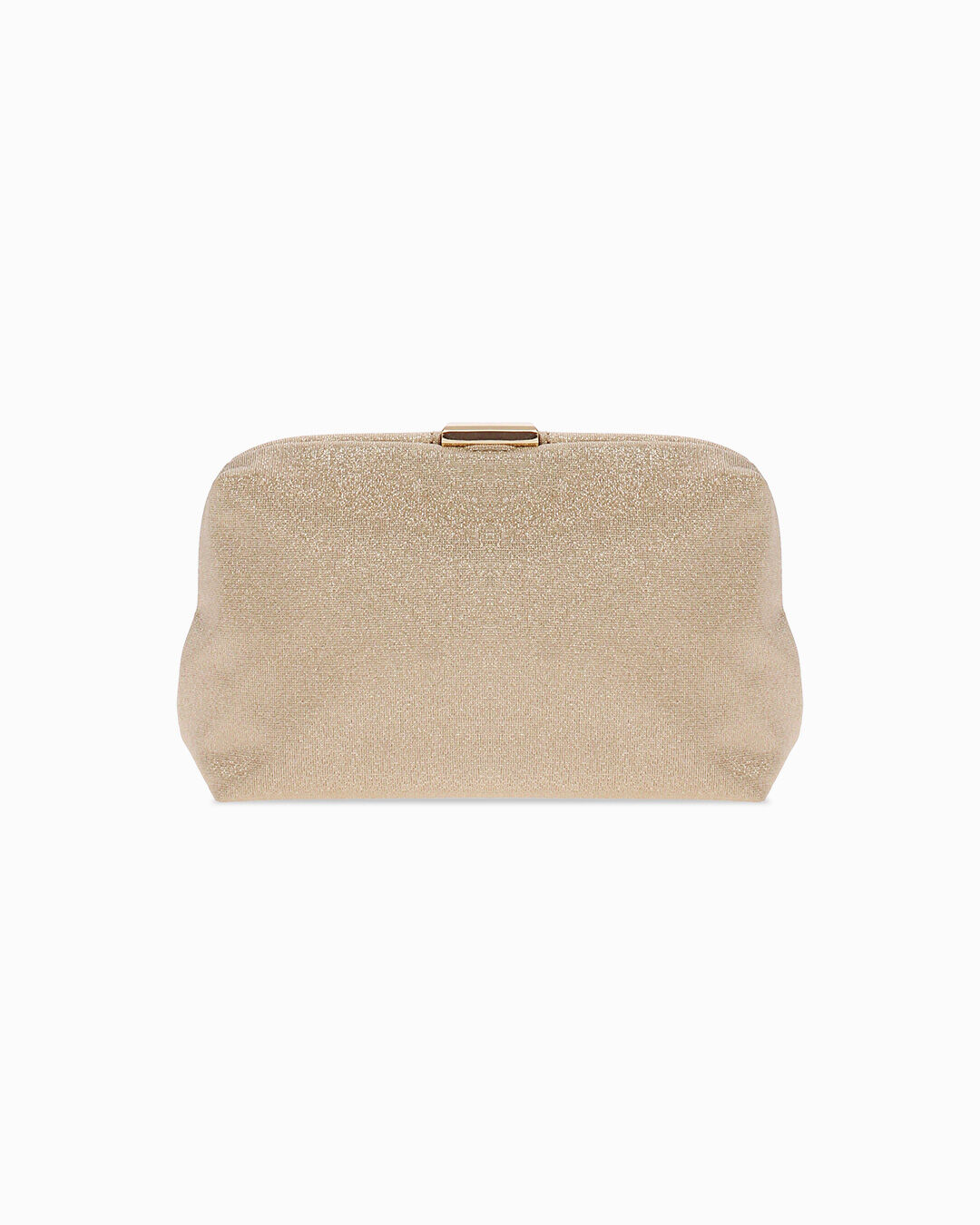 Pochette oro con tracolla removibile