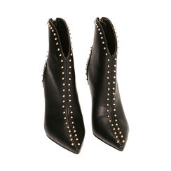 Ankle boots neri con borchie, tacco 10 cm , Primadonna, 202173907EPNERO035, 002 preview