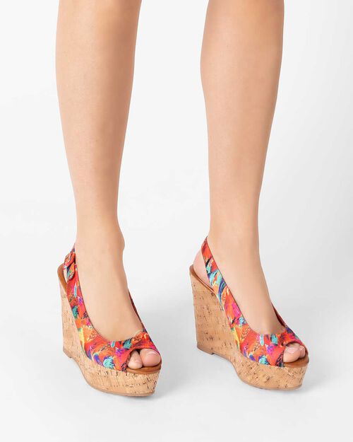 ZAPATOS CUNA RASO MUAR, MULTI COLOR-ORANGE