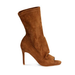 Botines mujer coñac en microfibra, Primadonna, 254971901MFCOGN035, 001a