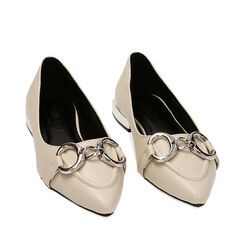Ballerine panna con staffa, 224934670EPPANN036, 002a