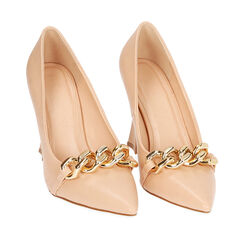 Décolleté beige, tacco 10 cm , 192146812EPBEIG036, 002a