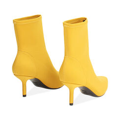 Tronchetti ocra elasticizzati con tacco da 7 cm, Primadonna, 264972601LYOCRA036, 004 preview