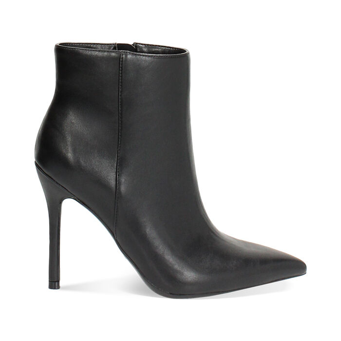 Tronchetto nero con tacco a spillo di 10,5 cm, Primadonna, 262130650EPNERO036