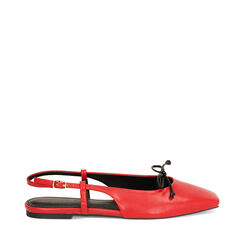 Ballerines slingback femme simples rouges, Primadonna, 254939201EPROSS035, 001a