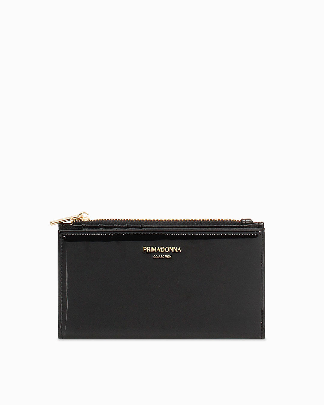 Portafoglio nero elegante con chiusura raffinata