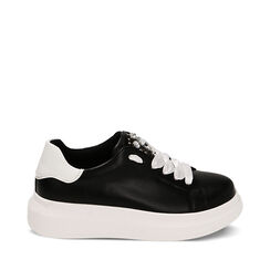 CALZATURA SNEAKERS SINTETICO NERO, Primadonna, 222866332EPNERO036, 001a