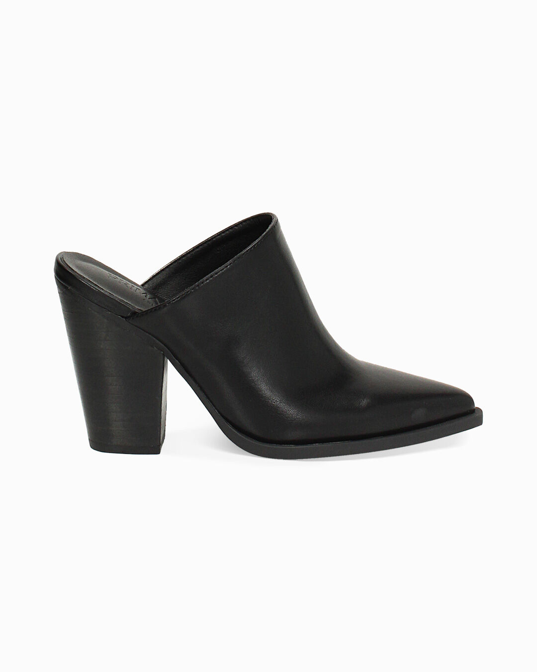 Sabot donna neri, tacco largo 9,5 cm