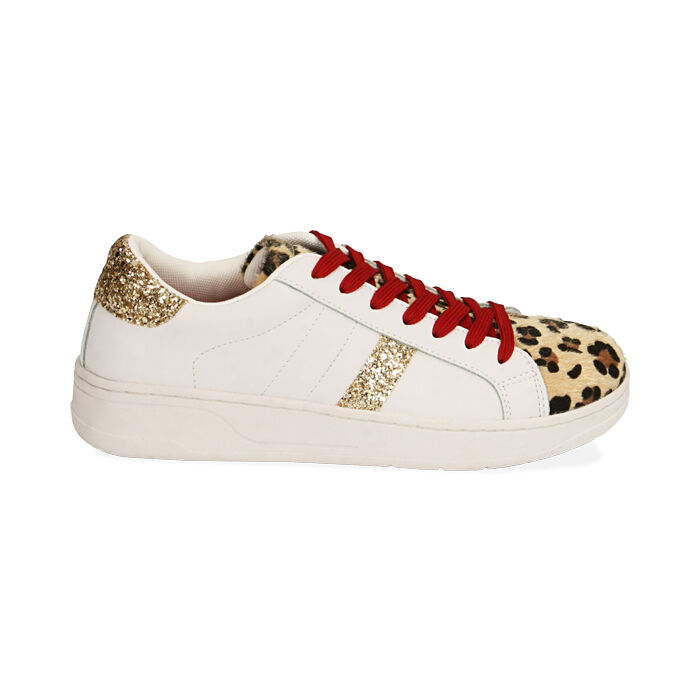 Sneakers bianco/leopard , SPECIAL WEEK, 190622312EPBILE037