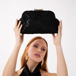 Pochette nera con tracolla removibile, Primadonna, 275126492MCNEROUNI, 002a