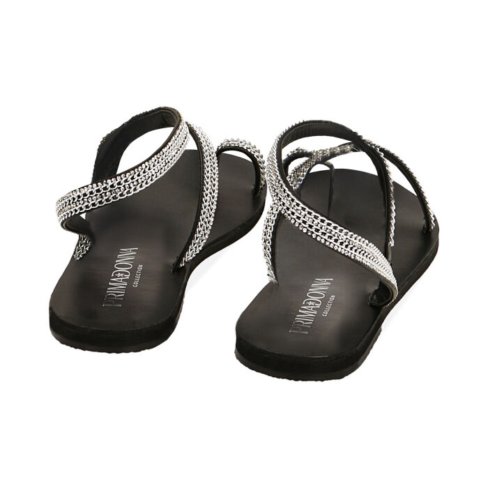Sandali gioiello bassi shop neri