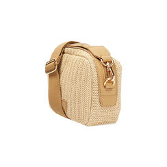 Mini sac beige pour femme en raphia, Primadonna, 255700531RFBEIGUNI, 003 preview