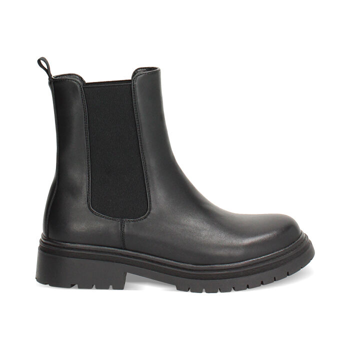 Boots Beatles noirs avec talon de 4,5 cm, Primadonna, 262810214EPNERO035