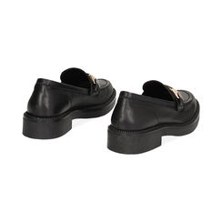 Mocassin noir en cuir neutre, Primadonna, 23L625103PENERO035, 003 preview
