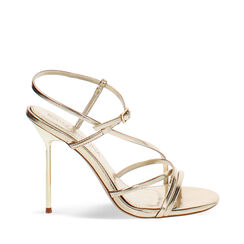 Sandali oro tacco 9,9 cm scintillanti, Primadonna, 272100106LMOROG035, 001a