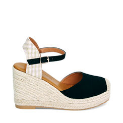 Alpargatas negras de lona, Primadonna, 234920102CANERO037, 001a