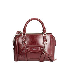 Mini sac bordeaux brillant avec bandoulière amovible, Primadonna, 26D519929EUBORDUNI, 001a