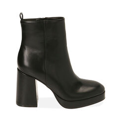 Ankle boots neri, tacco 9,5 cm , Primadonna, 204908706EPNERO036, 001 preview