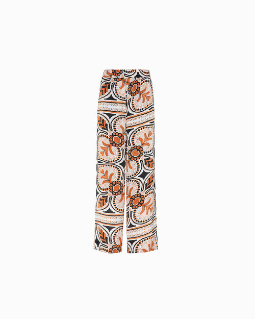 Pantaloni multicolor arancio vivaci