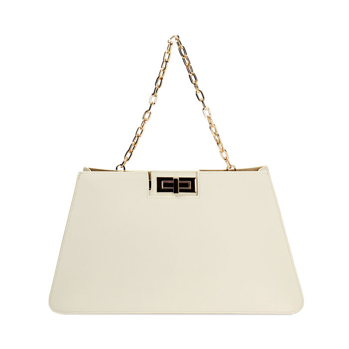 Sac a main creme avec chainette pour femme Primadonna Collection