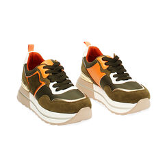 Baskets microfibre vertes, Primadonna, 242838310MFVERD035, 002 preview