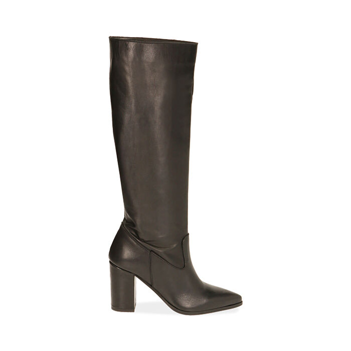 ZAPATOS BOTAS PIEL NERO