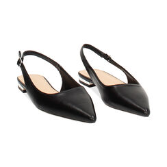 Bailarinas destalonadas negras elegantes, Zapatos, 274906001EPNERO035, 003 preview