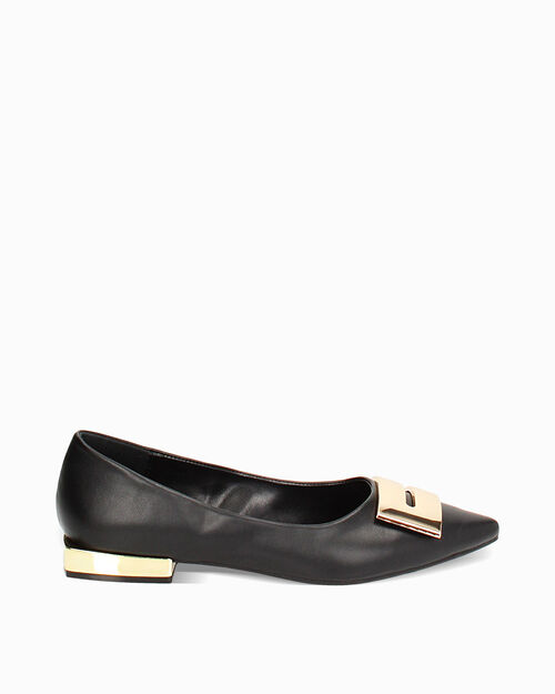 Ballerines noires &eacute;l&eacute;gantes, BLACK