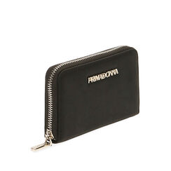 Portafogli nero in raso, New Collection, 215122516RSNEROUNI, 002a