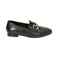 WOMEN SHOES MOCASSINS LEATHER NERO, Primadonna, 21N822019PENERO036, 001 preview