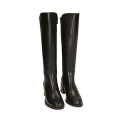 Stivali neri, tacco 6,5 cm , Special Price, 203080051EPNERO035, 002 preview