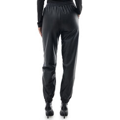 Pantalone nero in tessuto, Promozioni, 24B400271TSNEROM, 002a