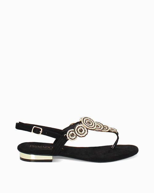 ZAPATOS FLAT MICROFIBRA NERO, BLACK